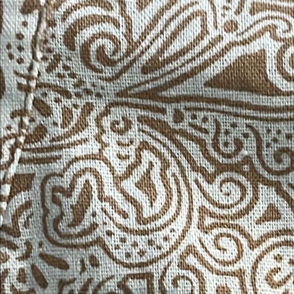Jones New York Beige and White Paisley Linen Blend NWOT - Picture 9 of 10